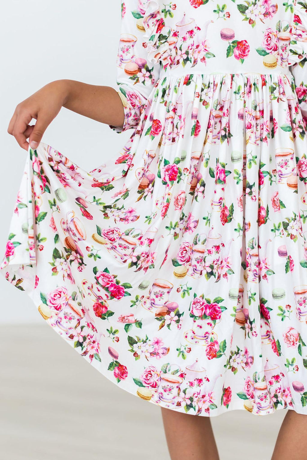 SALE Macarons & Tea Ruffle Twirl Dress by Mila & Rose ®