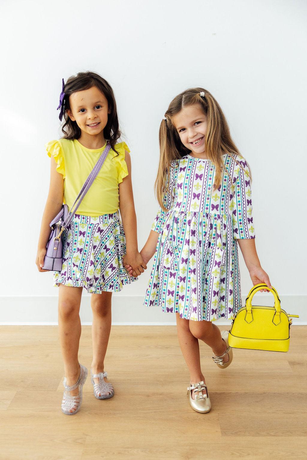 Mardi Gras Ruffle Twirl Skort by Mila & Rose ®