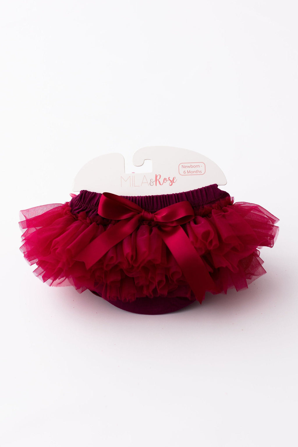 Maroon Ruffle Tutu Bloomer by Mila & Rose ®