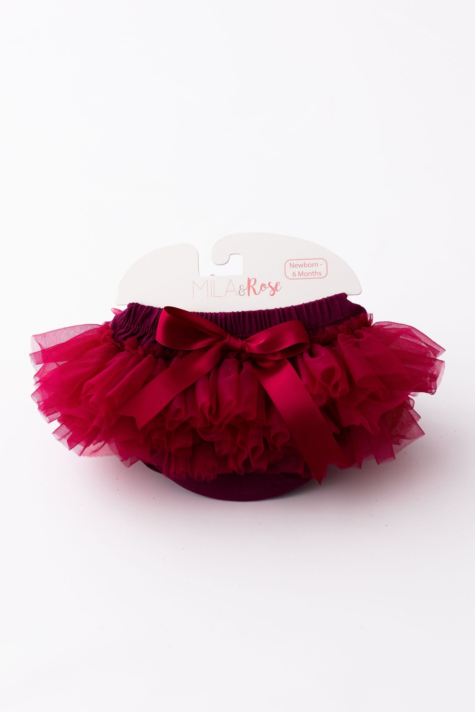 Maroon Ruffle Tutu Bloomer by Mila & Rose ®