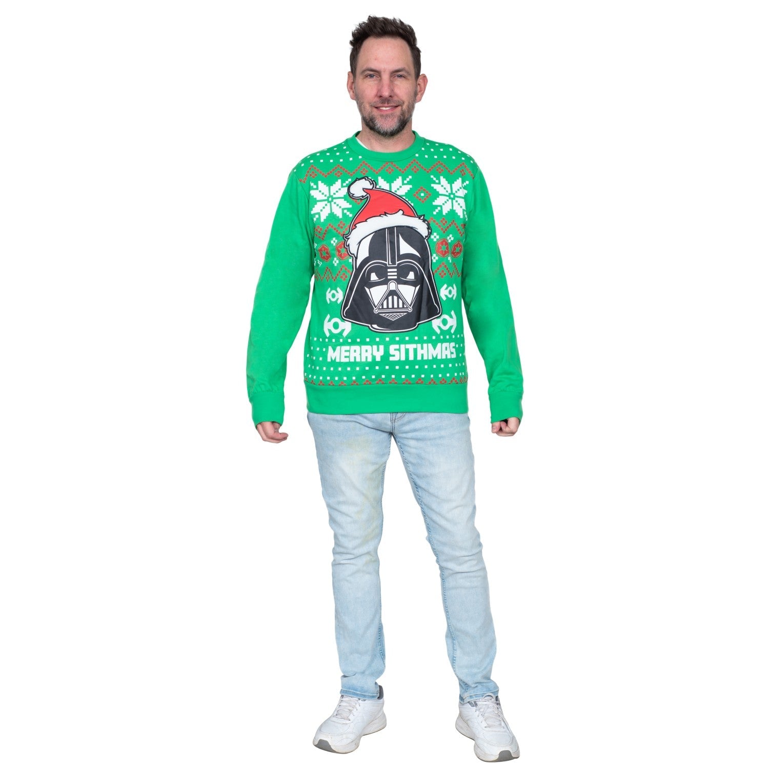 Star Wars Merry Sithmas Darth Vader Green Ugly Christmas Sweatshirt by TVStoreOnline