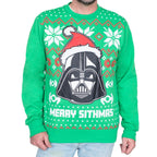 Star Wars Merry Sithmas Darth Vader Green Ugly Christmas Sweatshirt by TVStoreOnline
