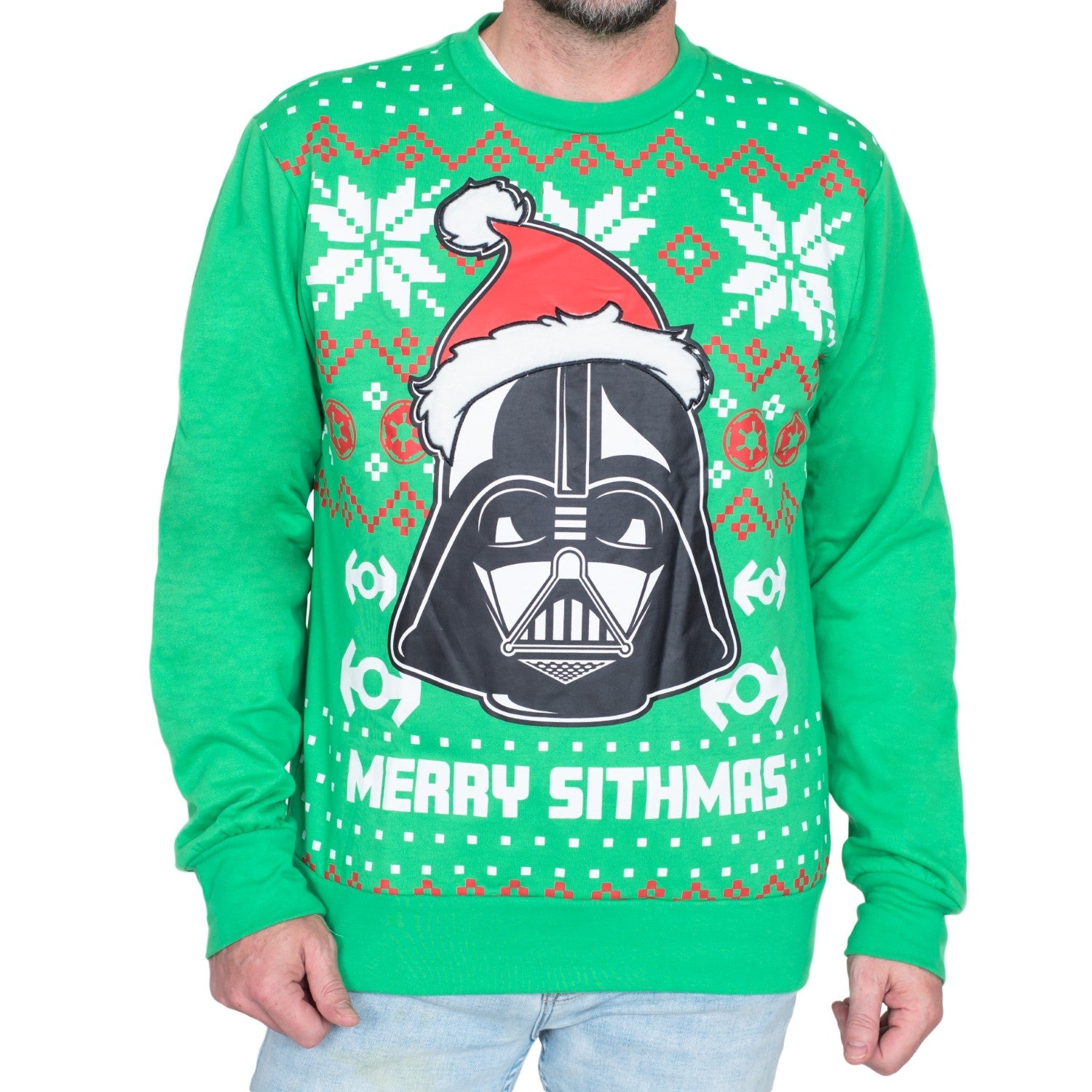 Star Wars Merry Sithmas Darth Vader Green Ugly Christmas Sweatshirt by TVStoreOnline