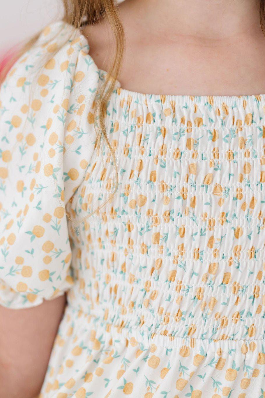 Marvelous Marigolds Smocked Ruffle Dress by Mila & Rose ®