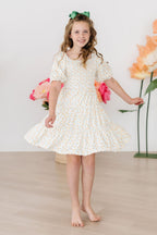 Marvelous Marigolds Smocked Ruffle Dress by Mila & Rose ®