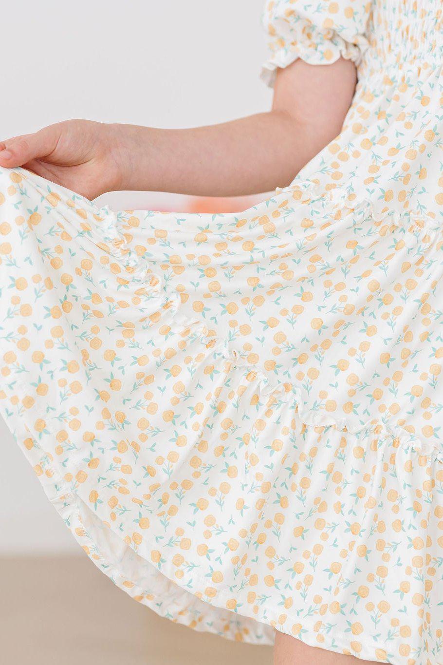 Marvelous Marigolds Smocked Ruffle Dress by Mila & Rose ®