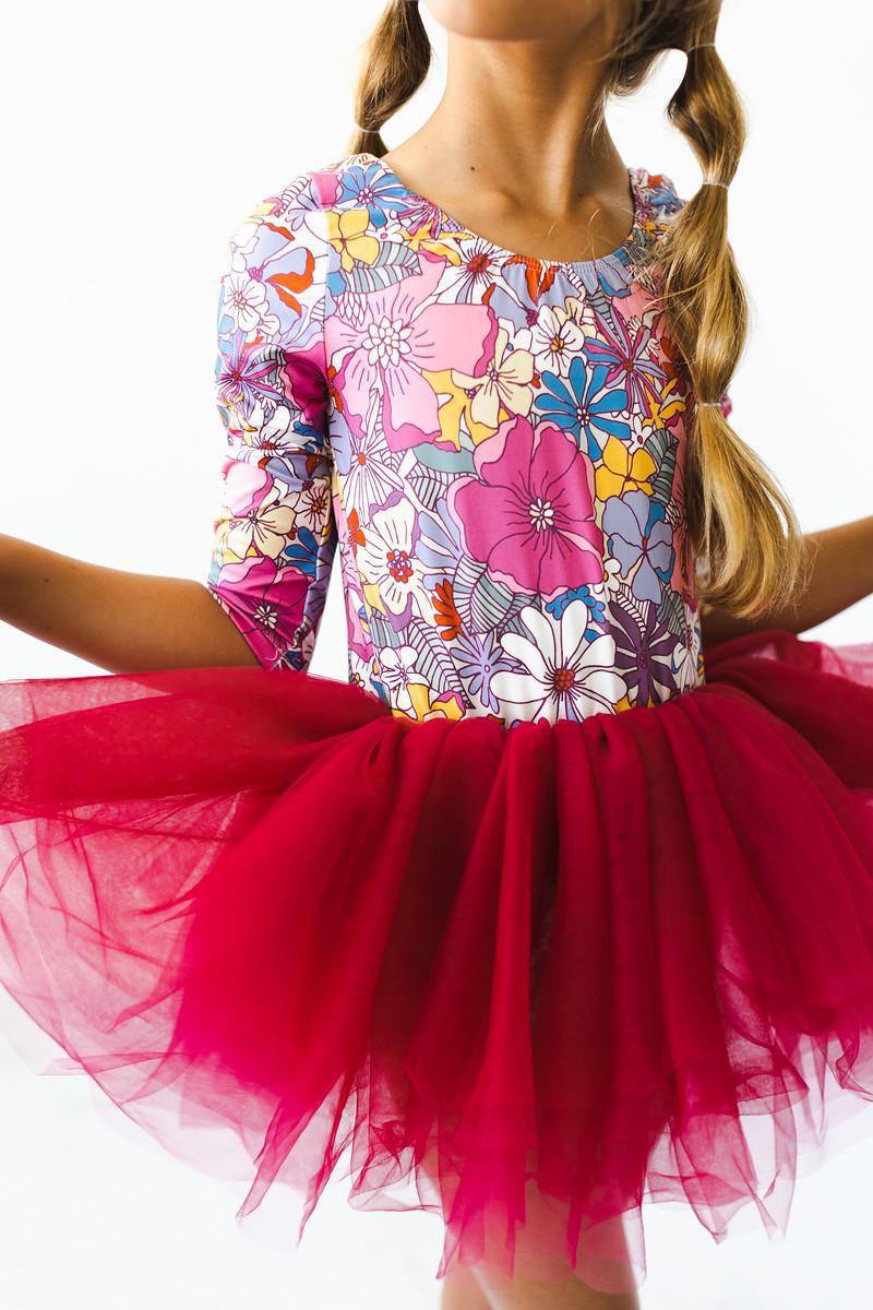Mauve What's Up Buttercup 3/4 Tutu Leotard by Mila & Rose ®