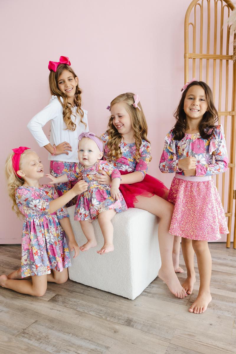 Mauve What's Up Buttercup L/S Flutter Sleeve Leotard by Mila & Rose ®