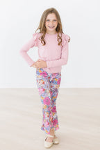 Mauve What's Up Buttercup Ribbed Velvet Bells by Mila & Rose ®