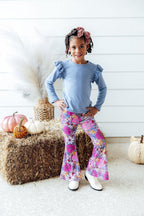 Mauve What's Up Buttercup Ribbed Velvet Bells by Mila & Rose ®
