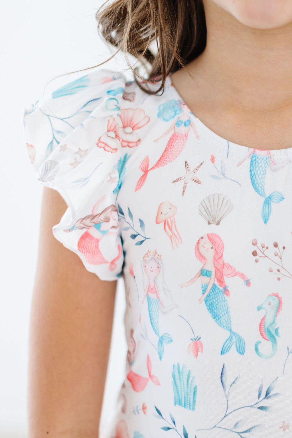 Mermaid Friends S/S Flutter Sleeve Leotard by Mila & Rose ®