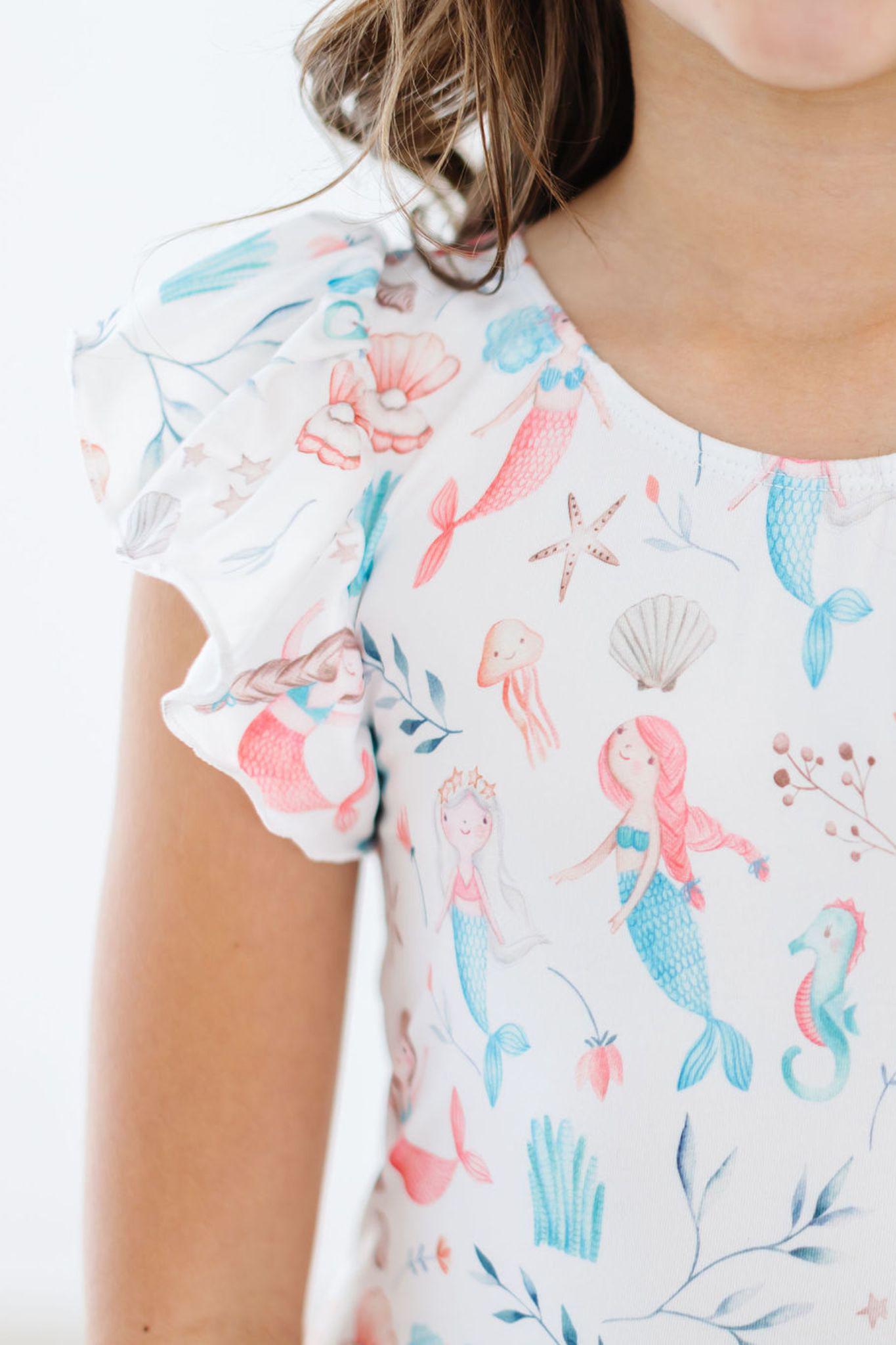 Mermaid Friends S/S Flutter Sleeve Leotard by Mila & Rose ®