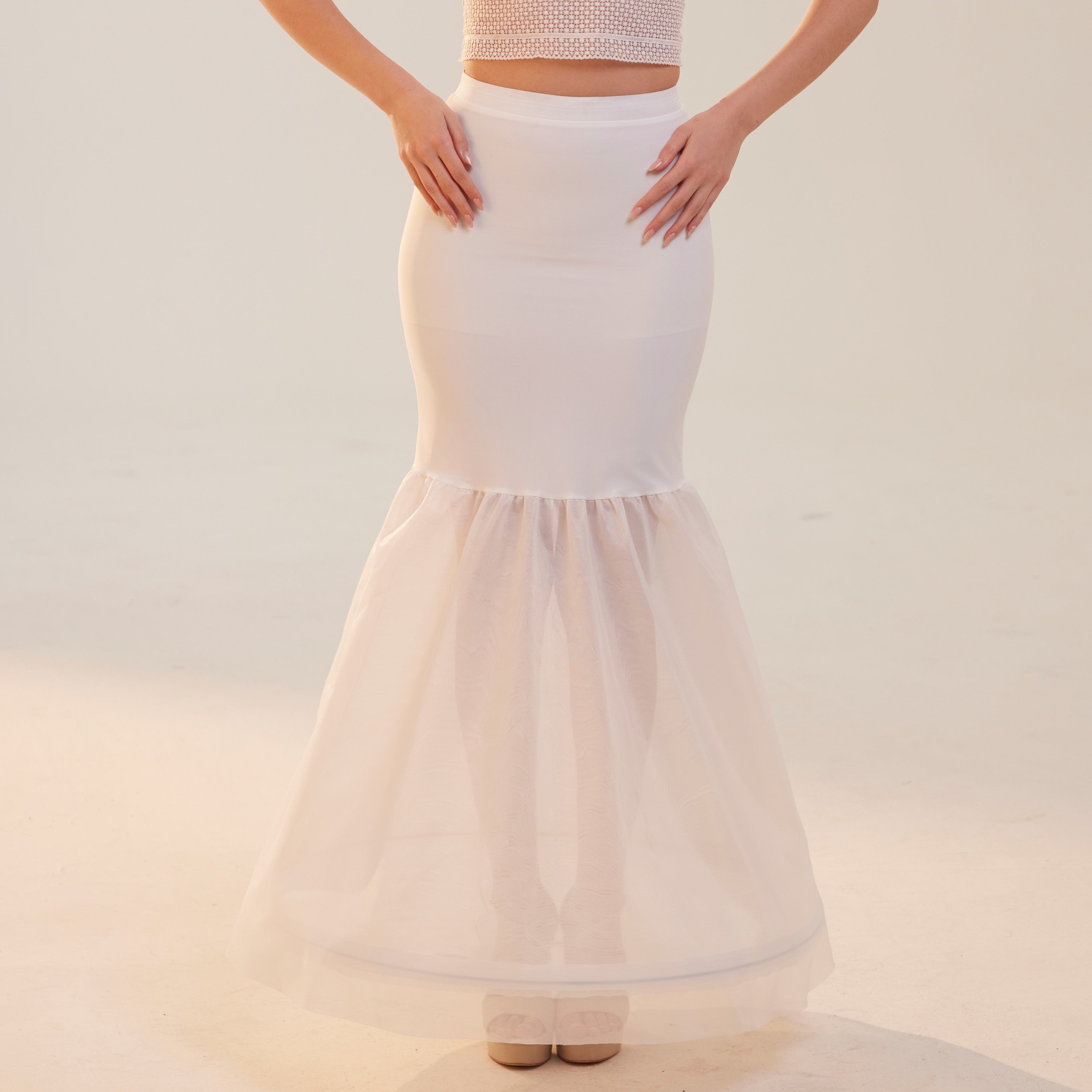 Mermaid Petticoat with Corsage Skirt ,Wedding Dress Underskirt for Enhanced Shape by Bridal Port