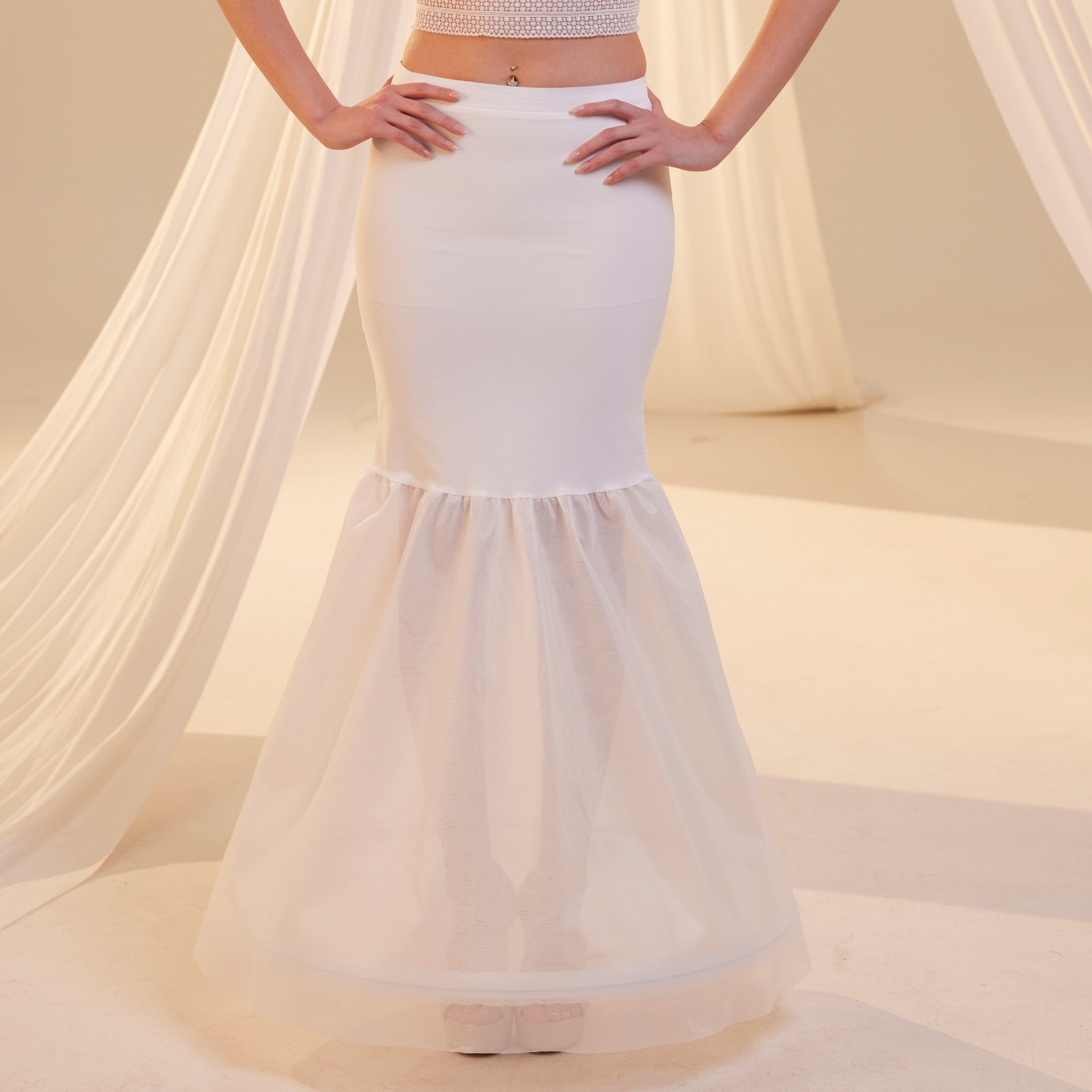 Mermaid Petticoat with Corsage Skirt ,Wedding Dress Underskirt for Enhanced Shape by Bridal Port