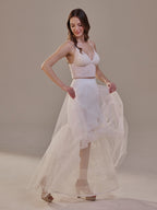 Mermaid Petticoat with Corsage and Hard Net Tulle Underskirt ,Wedding Crinoline with Petticoat Netting Fabric by Bridal Port