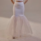 Mermaid Petticoat with Corsage and Hard Net Tulle Underskirt ,Wedding Crinoline with Petticoat Netting Fabric by Bridal Port