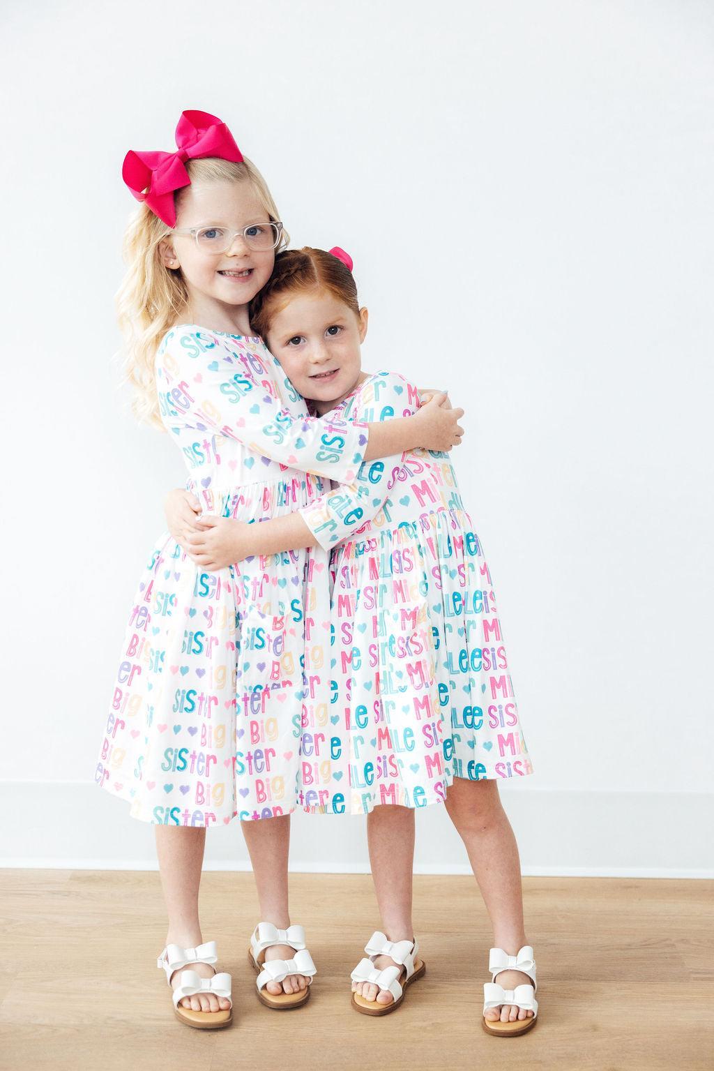 Middle Sister 3/4 Sleeve Pocket Twirl Dress by Mila & Rose ®