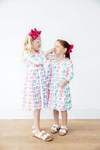 Middle Sister 3/4 Sleeve Pocket Twirl Dress by Mila & Rose ®