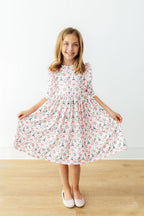 Mila in Paris 3/4 Sleeve Ruffle Twirl Dress by Mila & Rose ®