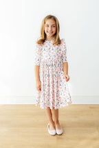 Mila in Paris 3/4 Sleeve Ruffle Twirl Dress by Mila & Rose ®