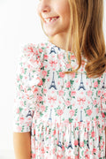 Mila in Paris 3/4 Sleeve Ruffle Twirl Dress by Mila & Rose ®