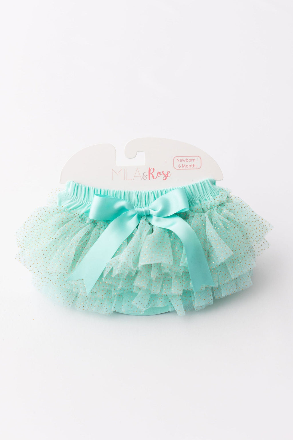 Mint & Gold Glitter Ruffle Tutu Bloomer by Mila & Rose ®