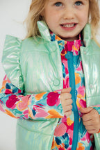 SALE Mint Iridescent Puffer Vest by Mila & Rose ®