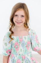 Minty Meadow Smocked Ruffle Dress by Mila & Rose ®