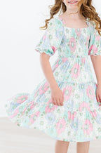 Minty Meadow Smocked Ruffle Dress by Mila & Rose ®