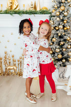 Mistletoe Magic 3/4 Sleeve Pocket Twirl Dress by Mila & Rose ®
