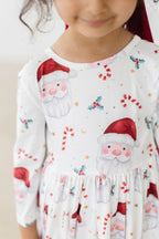 Mistletoe Magic 3/4 Sleeve Pocket Twirl Dress by Mila & Rose ®