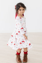 Mistletoe Magic 3/4 Sleeve Pocket Twirl Dress by Mila & Rose ®