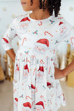 Mistletoe Magic 3/4 Sleeve Pocket Twirl Dress by Mila & Rose ®