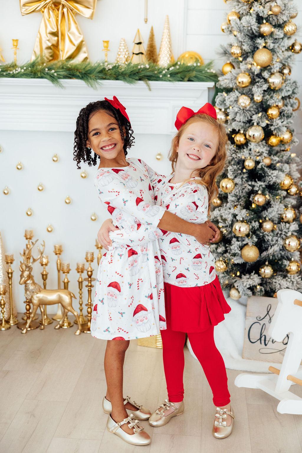 Mistletoe Magic L/S Ruffle Tee by Mila & Rose ®