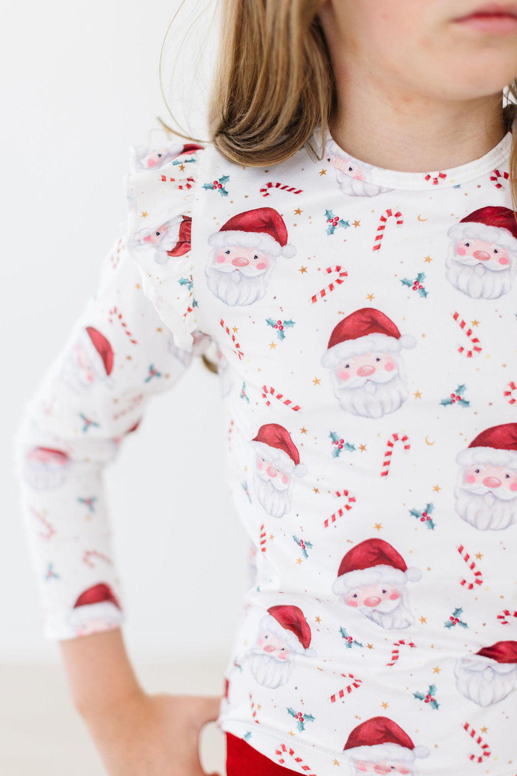 Mistletoe Magic L/S Ruffle Tee by Mila & Rose ®