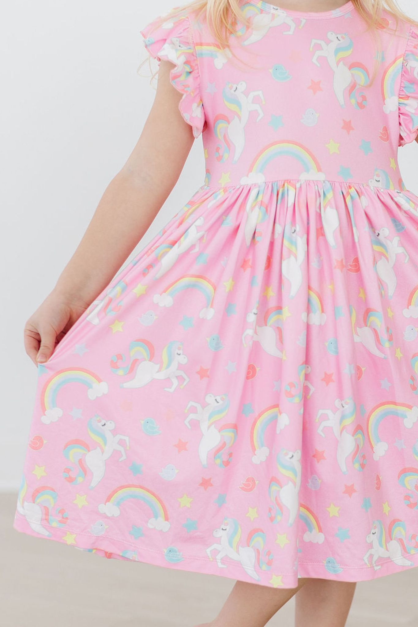 My Little Unicorn Flutter Sleeve Twirl Dress by Mila & Rose ®