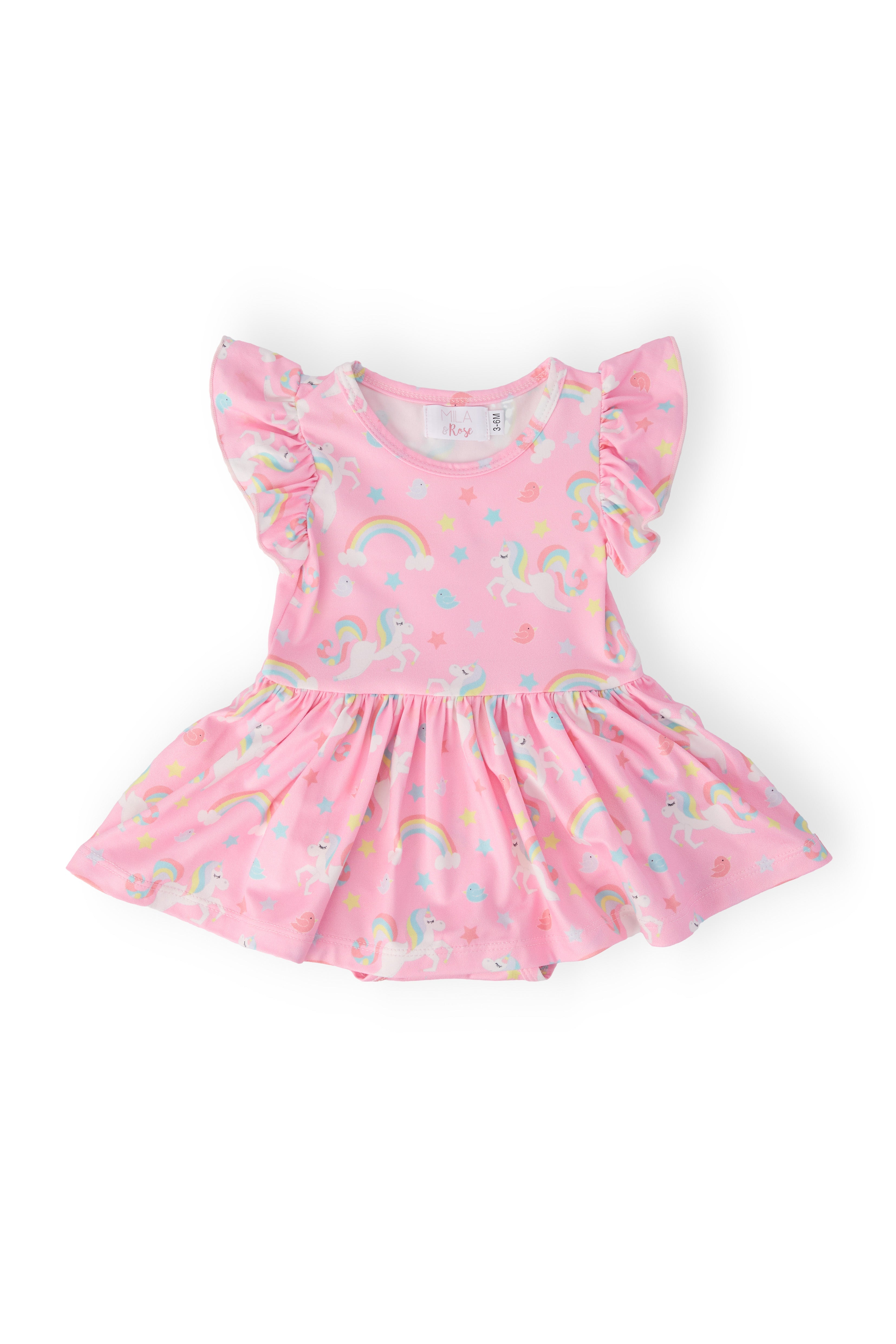 My Little Unicorn S/S Flutter Twirl Bodysuit by Mila & Rose ®