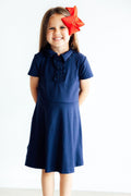 Navy S/S Polo Dress by Mila & Rose ®