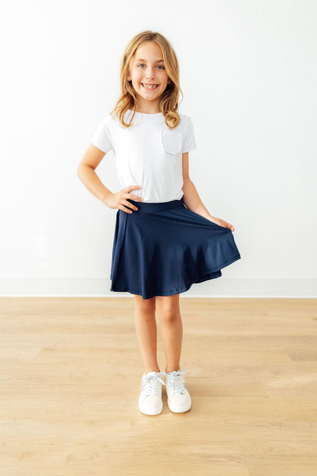 Navy Twirl Skort by Mila & Rose ®