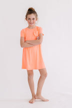 Neon Coral T-Shirt Dress by Mila & Rose ®