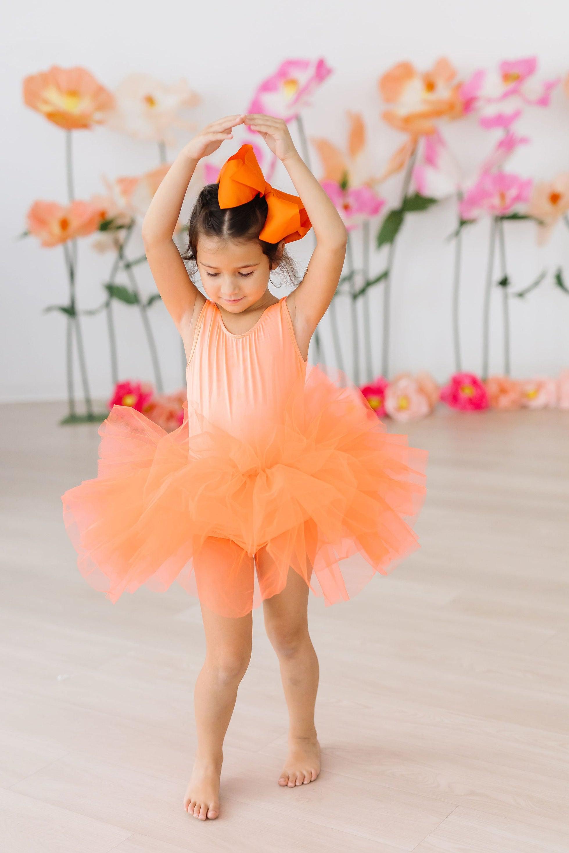 Neon Coral Tank Tutu Leotard by Mila & Rose ®