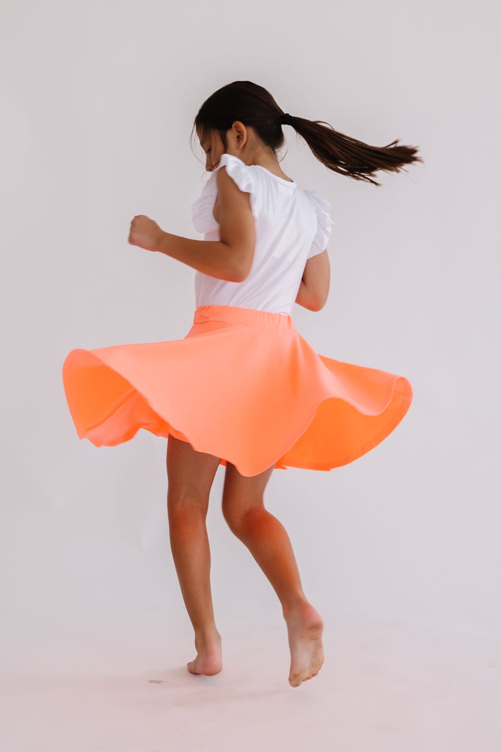Neon Coral Twirl Skort by Mila & Rose ®