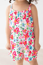 Neon Floral Strappy Play Romper by Mila & Rose ®