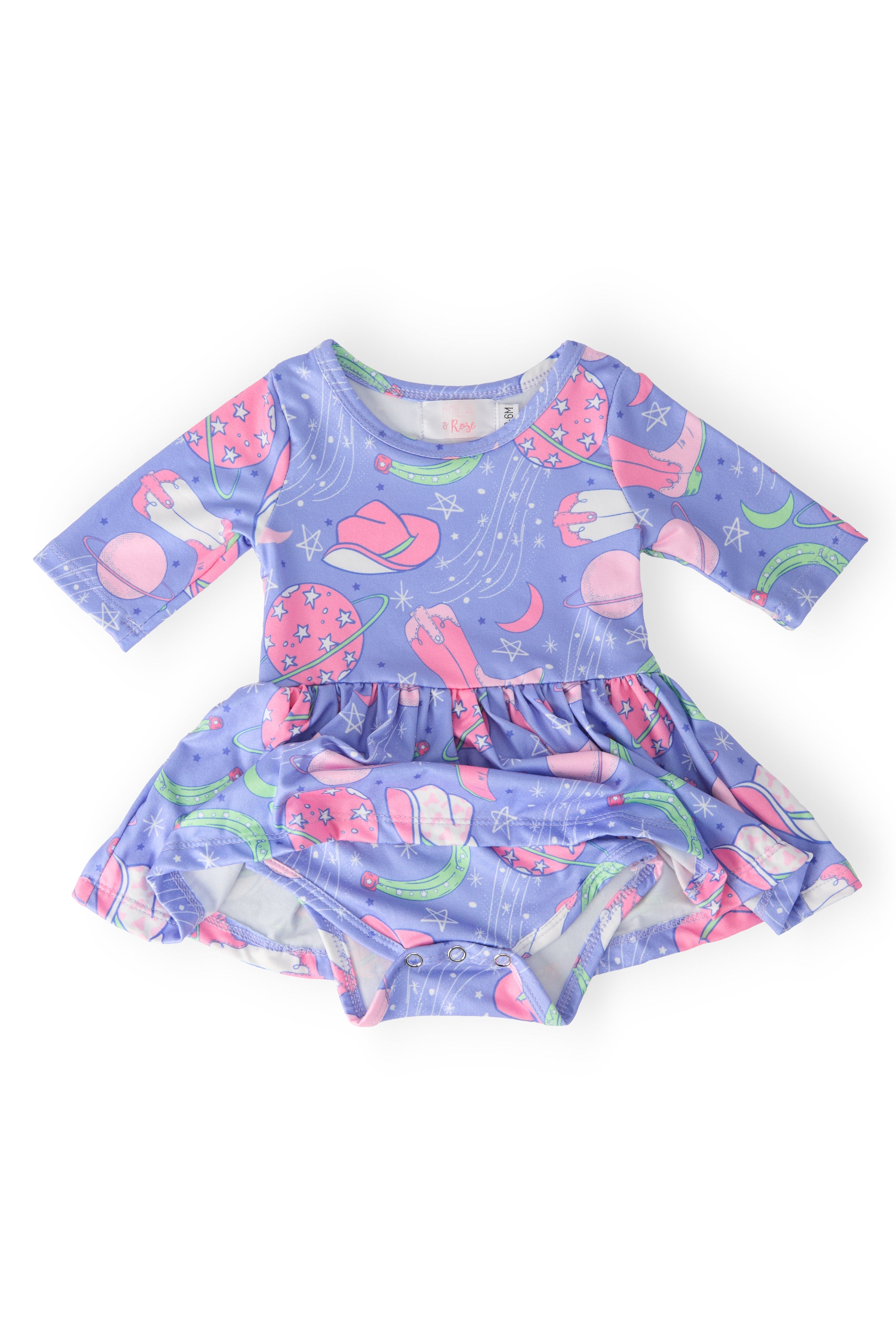 SALE Neon Moon 3/4 Sleeve Twirl Bodysuit by Mila & Rose ®