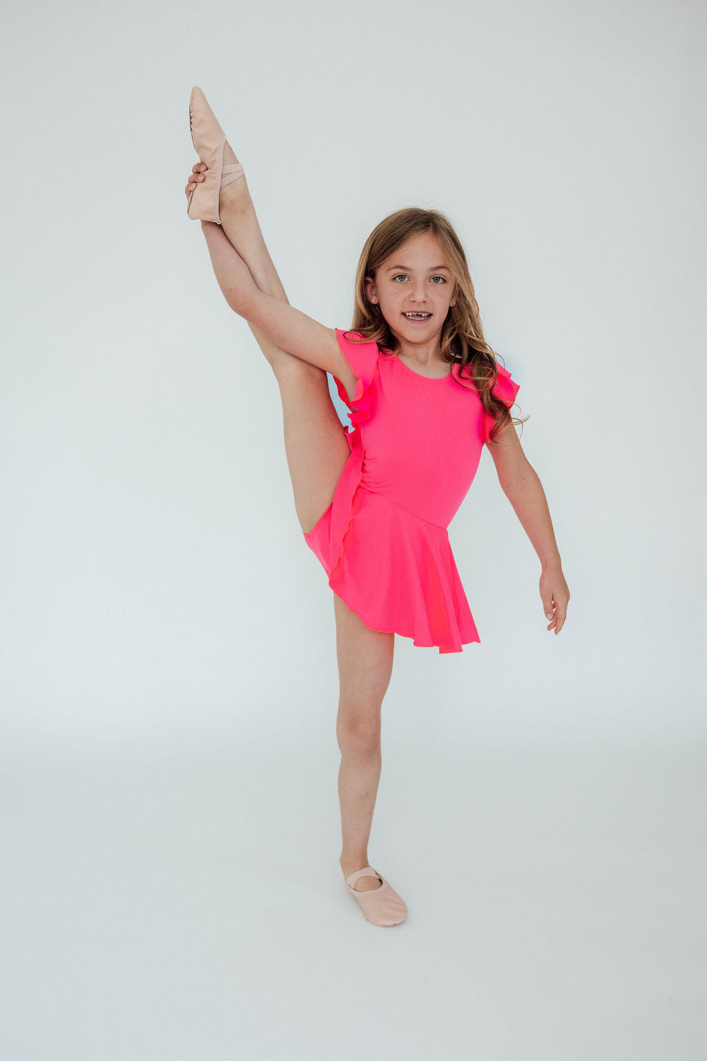 Neon Pink S/S Twirl Leotard by Mila & Rose ®