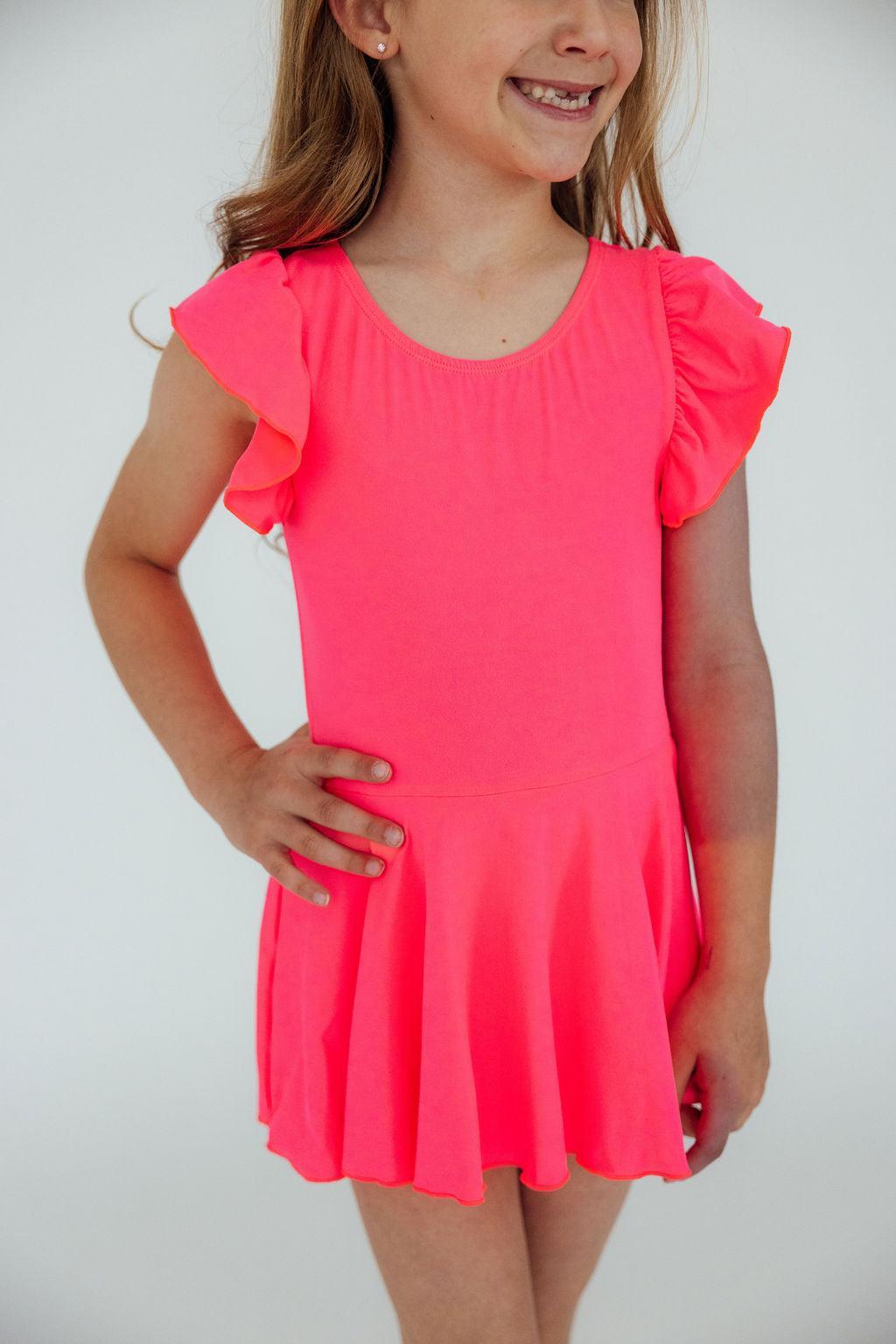 Neon Pink S/S Twirl Leotard by Mila & Rose ®