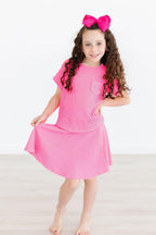 Neon Pink Scrunchy Twirl Skort by Mila & Rose ®