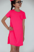 Neon Pink T-Shirt Dress by Mila & Rose ®