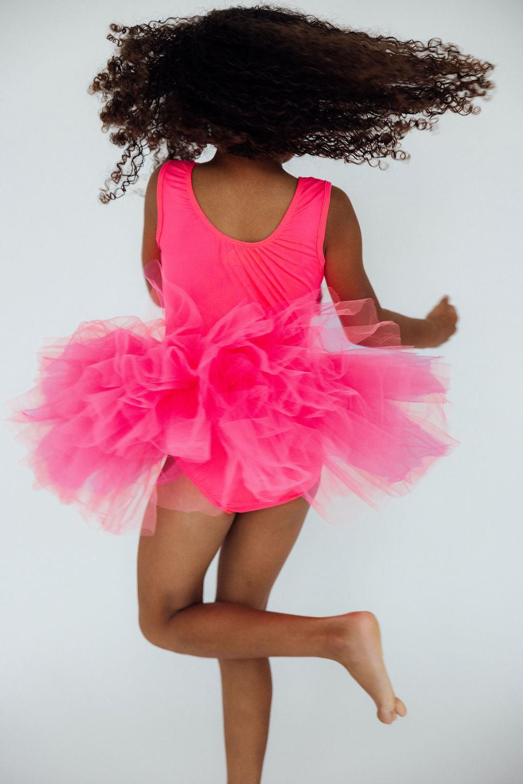 Neon Pink Tank Tutu Leotard by Mila & Rose ®