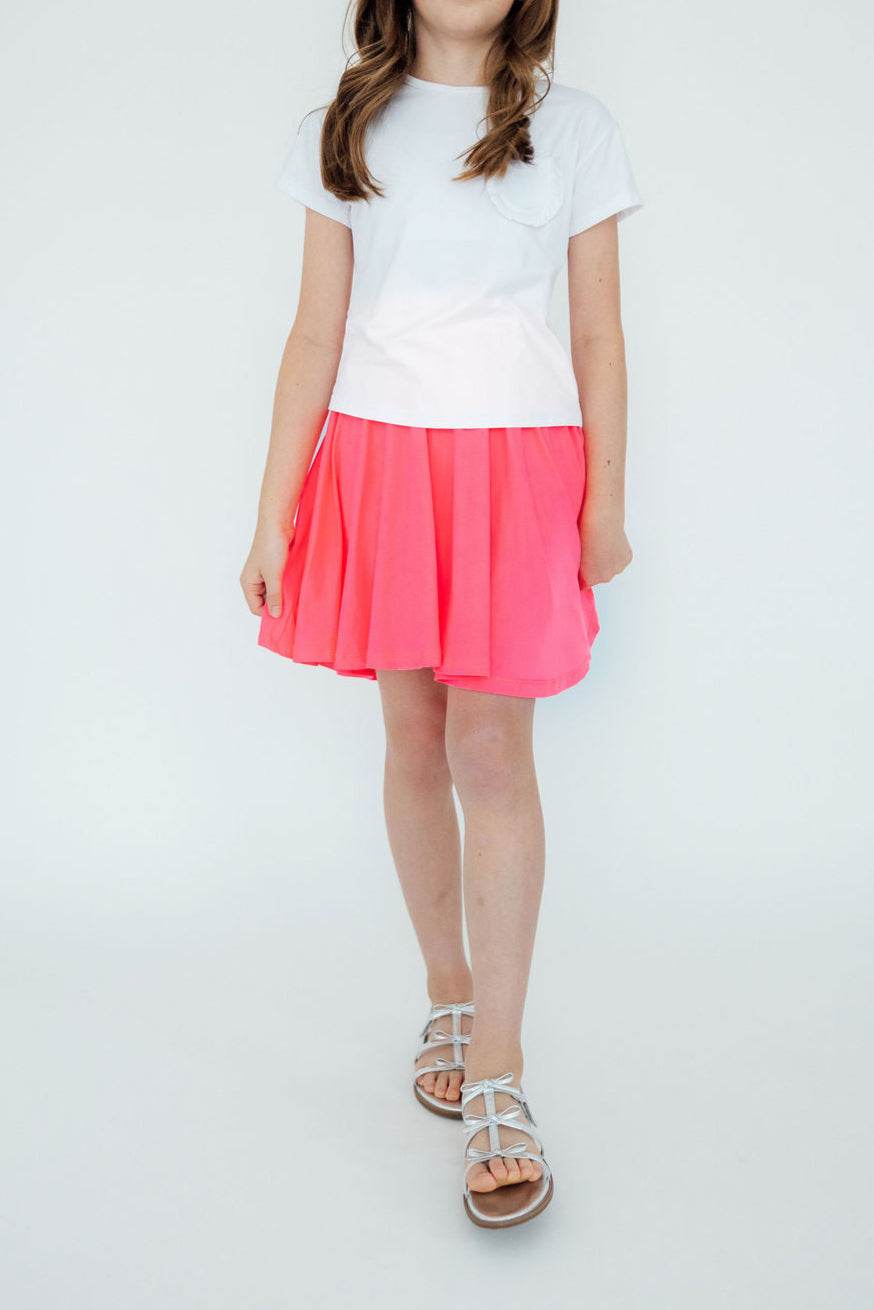 Neon Pink Twirl Skort by Mila & Rose ®